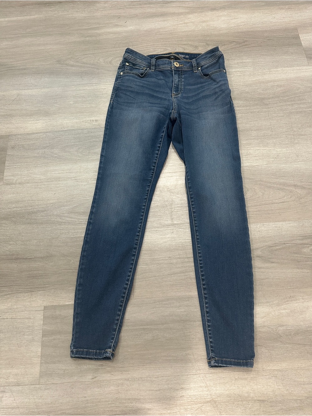 INC International Concepts Women's Skinny Jeans - Dark Blue Wash